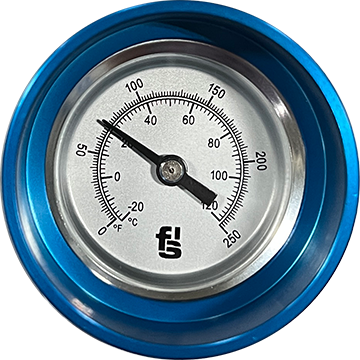 close up view of the pressure gauge on SLUG pro from FSI for foam dispensing