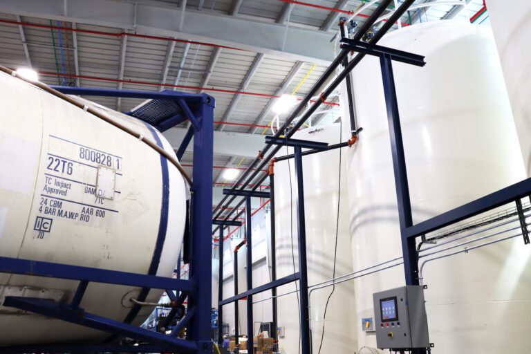 Polyurethane manufacturing process: Mixing and molding equipment in action at FSI.