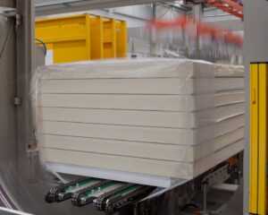 production of discontinuous insulating panel with ecomate polyurethane foam FSI