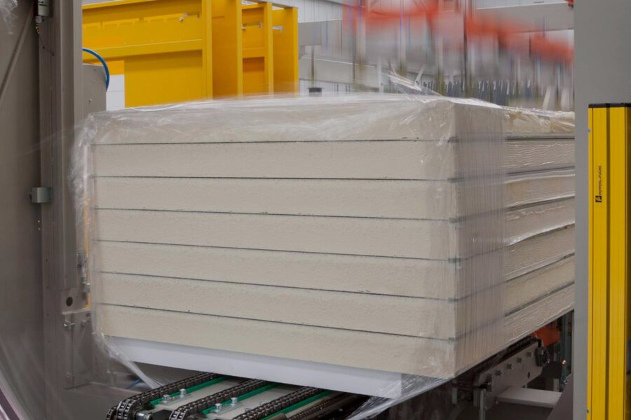 production of discontinuous insulating panel with ecomate polyurethane foam FSI