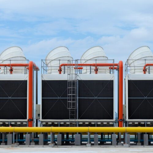 Ecostar 2 Commercial HVAC systems on roof using UL94 certified polyurethane foam for insulation