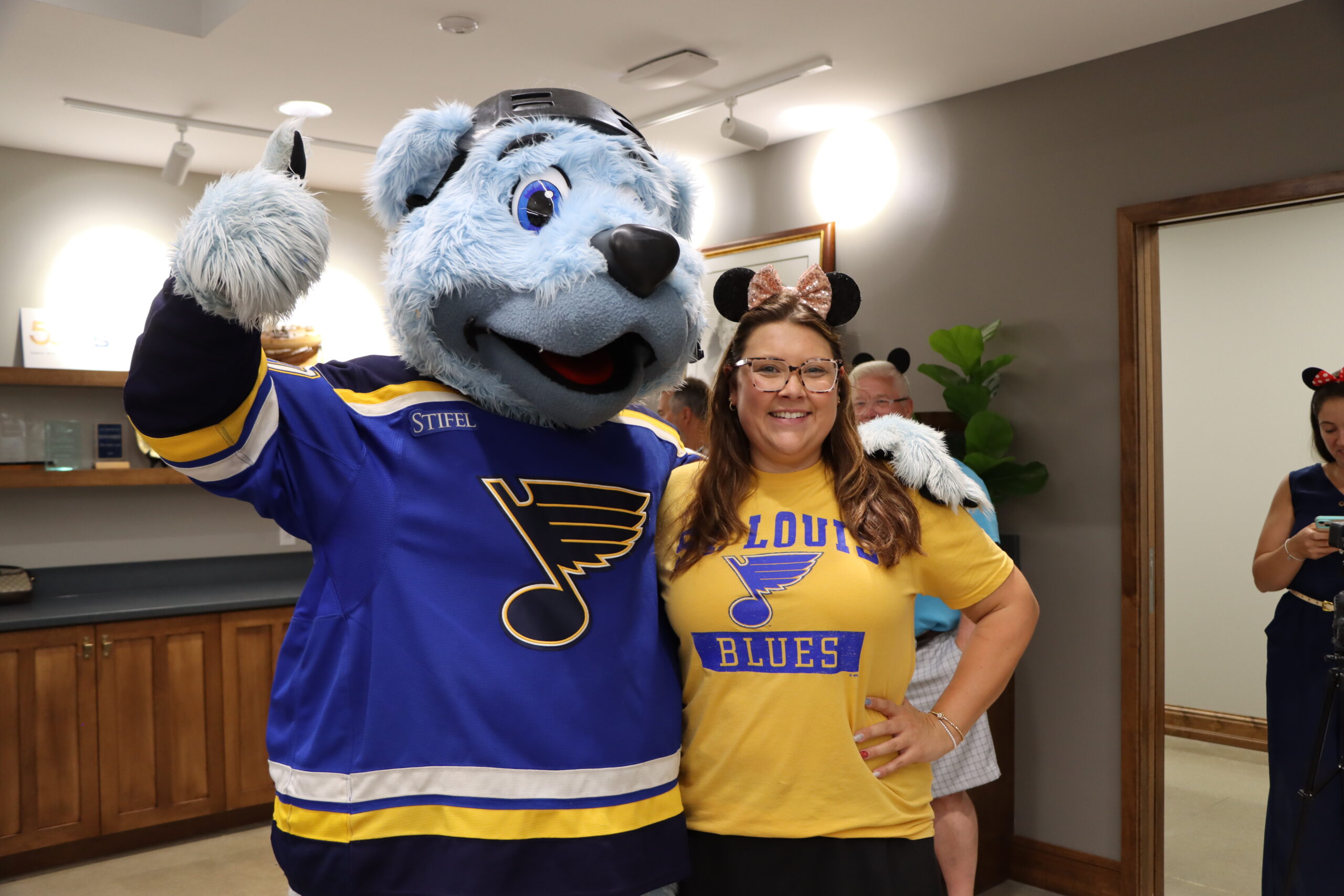 Joyful moments during the 2025 Make-A-Wish reveal celebration at FSI HQ in St Louis, Missouri