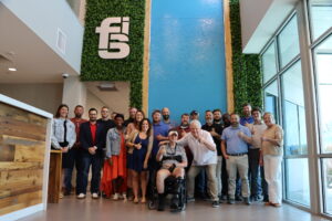 Sergeant First Class Cory Remsburg with his father Craig speaking at FSI headquarters, sharing his story of service, sacrifice, and resilience as an Army Ranger.